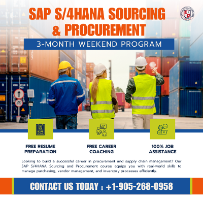 SAP S/4HANA Sourcing & Procurement Training Courses Available